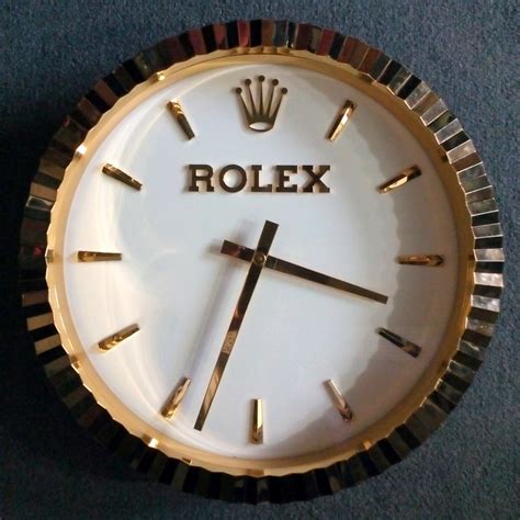 rolex wall clock ebay|rolex wall clock for sale.